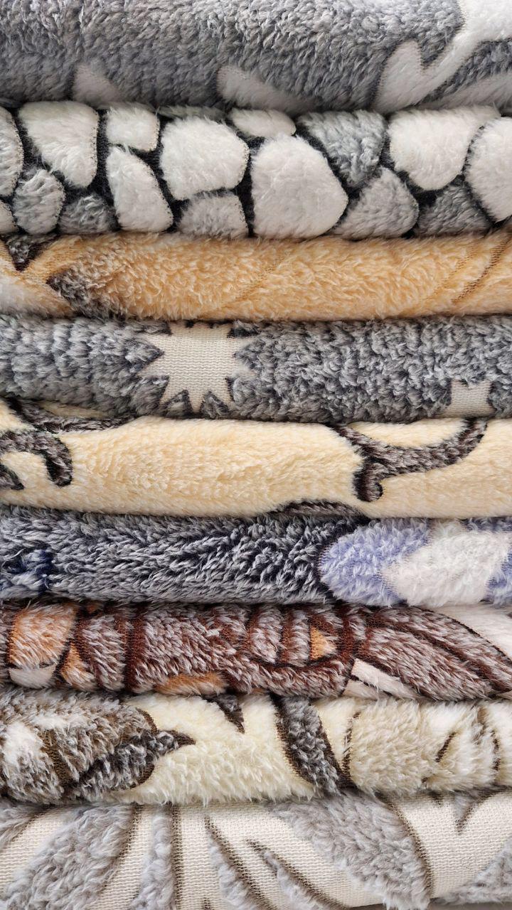 Плед флисовый Colorful Home Белые веточки 180x200 см (1136) - фото 5