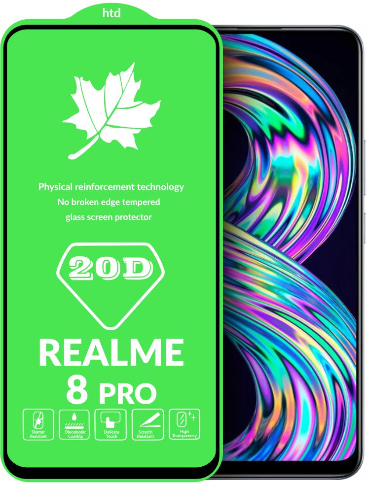 Защитное стекло 20D Glass для Realme 8 Pro большой радиус (25207)
