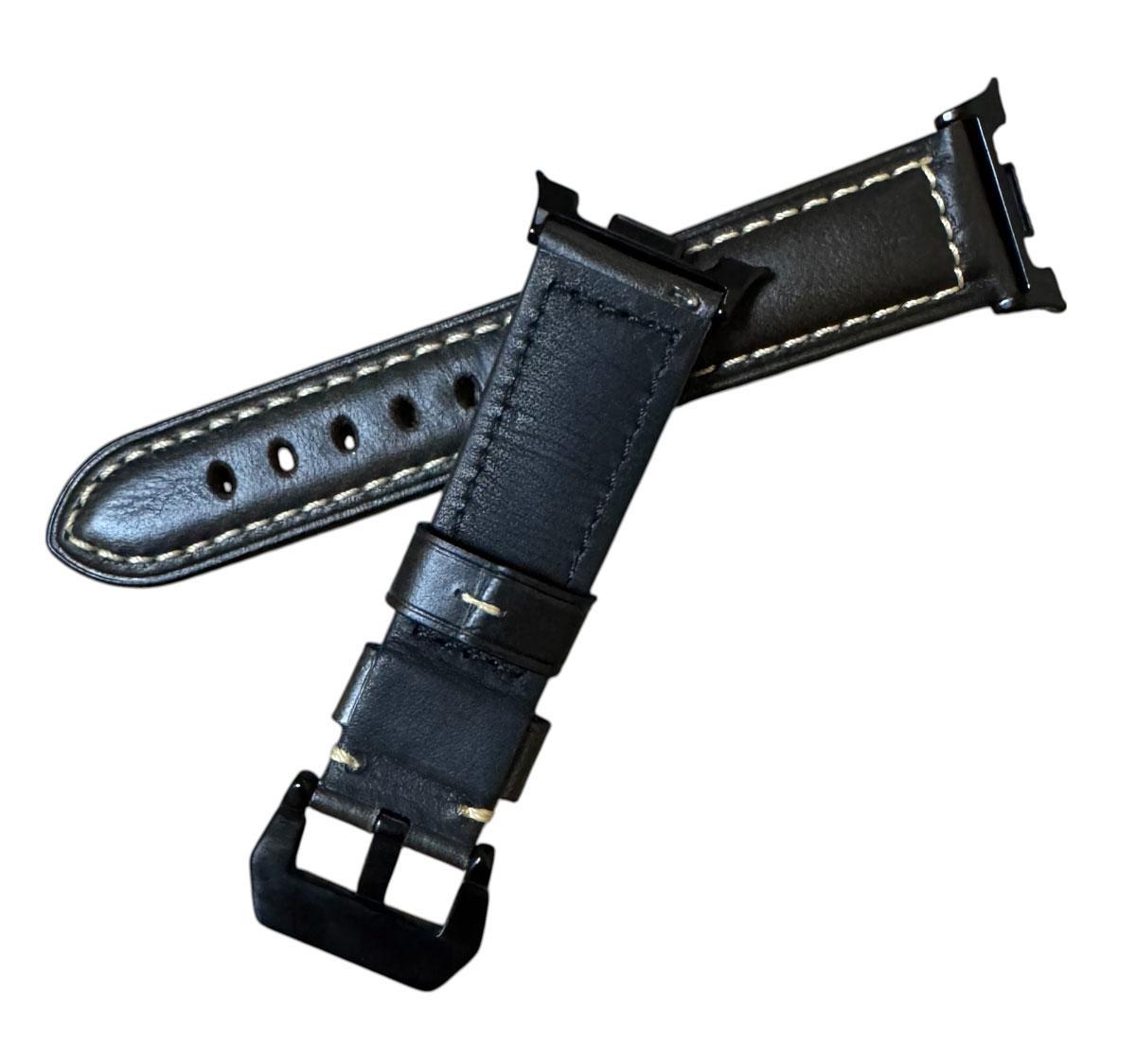 Ремешок кожаный Primolux F001 Black buckle для часов Samsung Galaxy Watch 8 46/44/40 мм Dark Brown (2767543490) - фото 3 Ремешок кожаный Primolux F001 Black buckle для часов Samsung Galaxy Watch 8 46/44/40 мм Dark Brown (2767543490) - фото 3