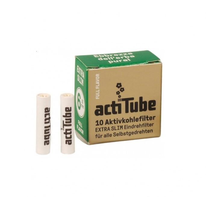 Фільтри вугільні ActiTube Extra Slim 6x27 10 шт.