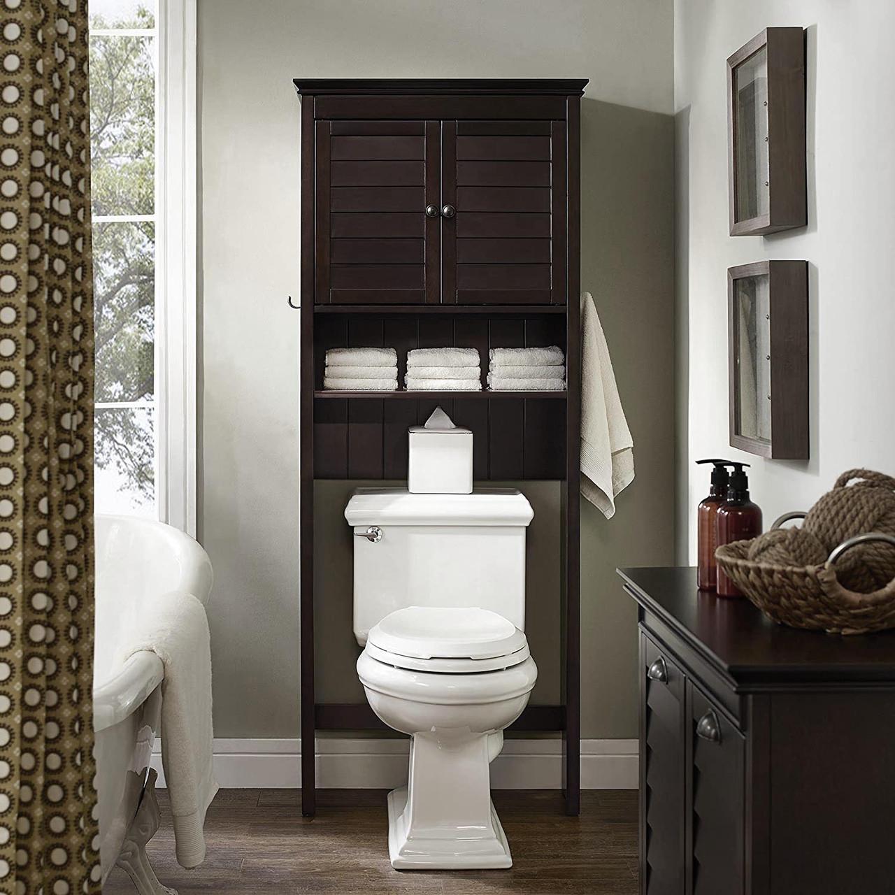 Стеллаж над унитазом из дерева Азрак Венге (СУТ-001312)