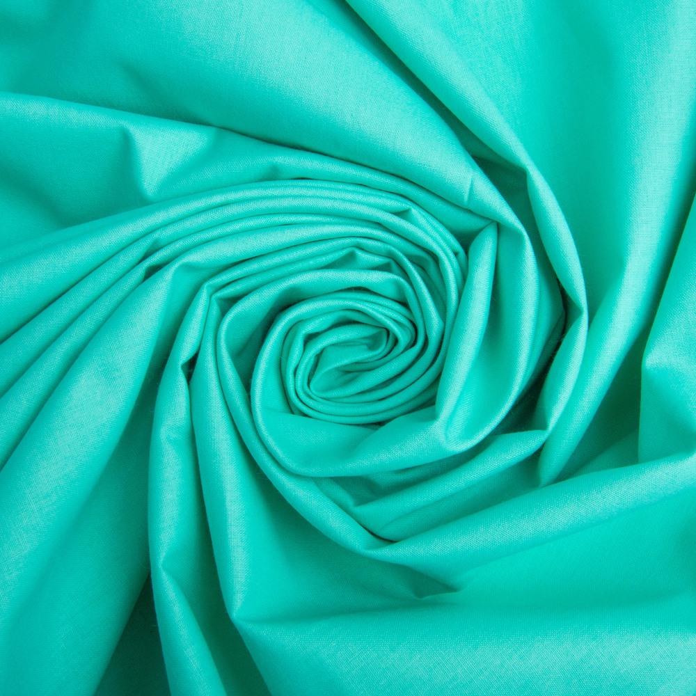 Ткань бязь ранфорс для постельного белья хлопок v-22 130 гр/м2 240 см Ментоловый