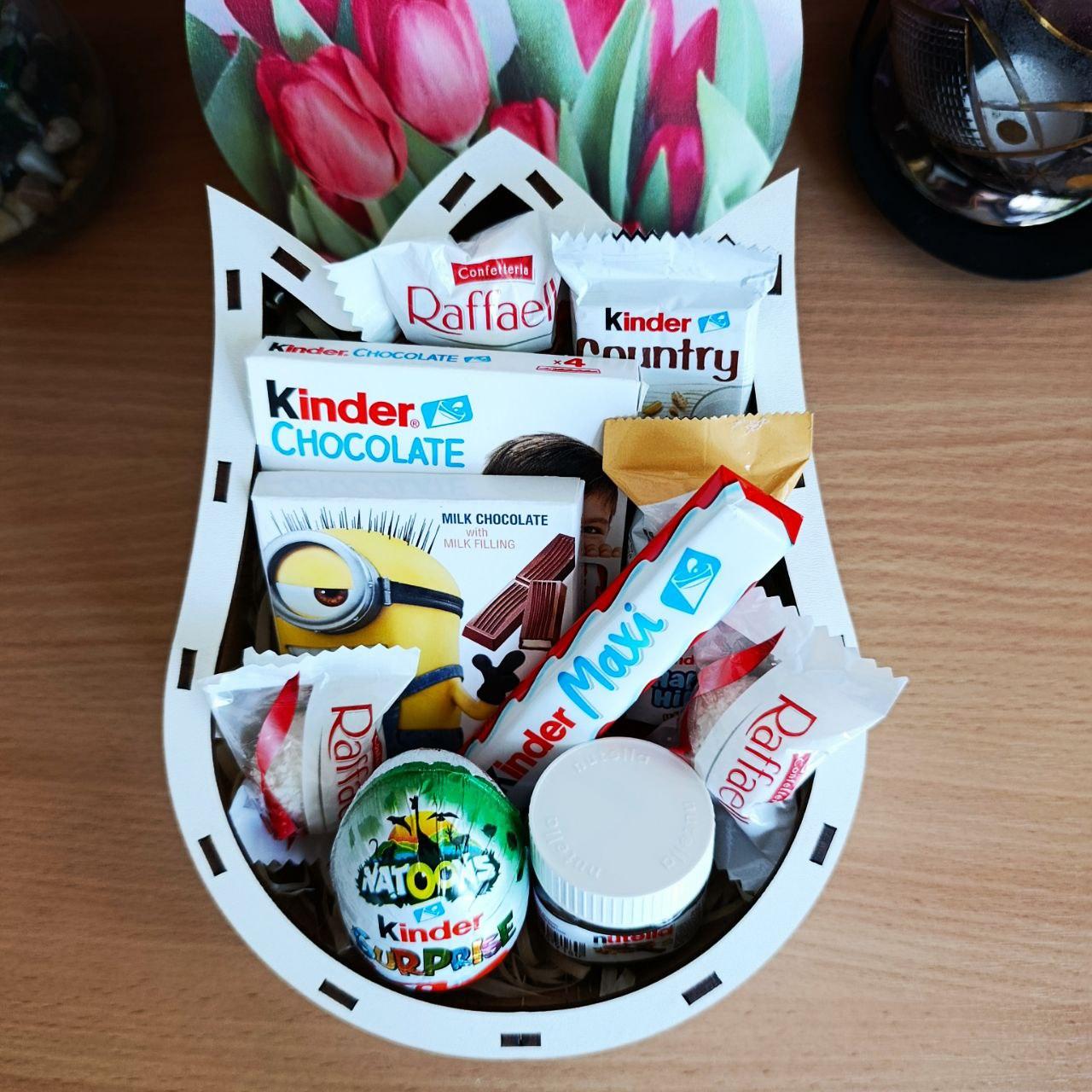 Бокс с сладостями для ребенка/девушки на день рождения/новый год/8 марта (ar266)