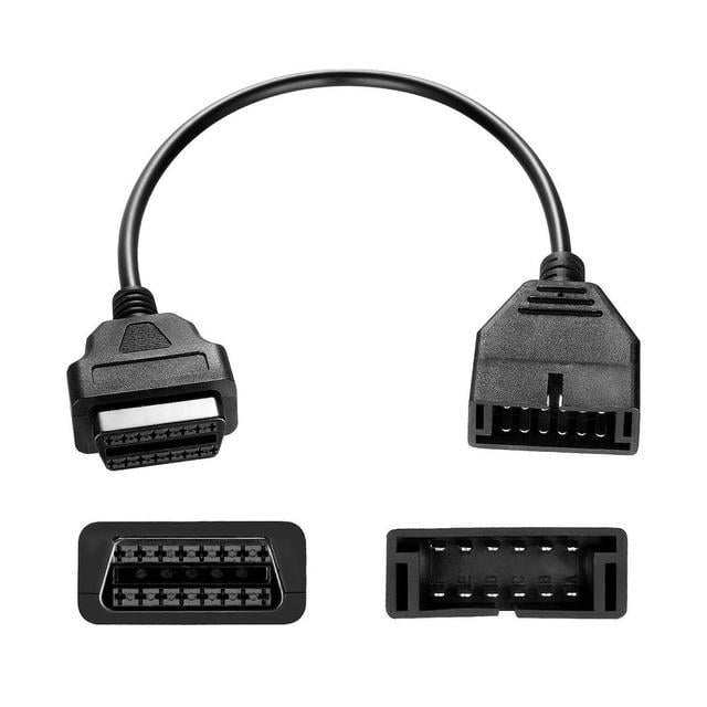 Конектор переходник с OBD1 на OBD2, с 12pin на 16pin - фото 4