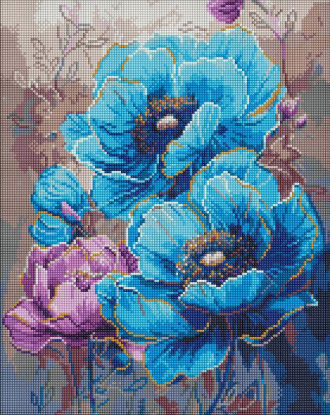 Алмазная мозаика Ideyka Симфония цветов 40x50 см (Id-AMO8047)