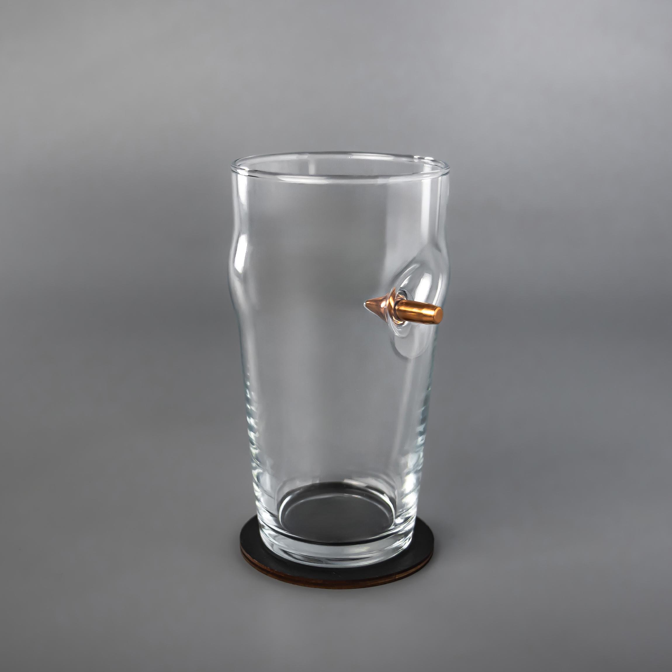 Бокал для пива с настоящей пулей VSKLO 500 мл (19483098) Бокал для пива с настоящей пулей VSKLO 500 мл (19483098)