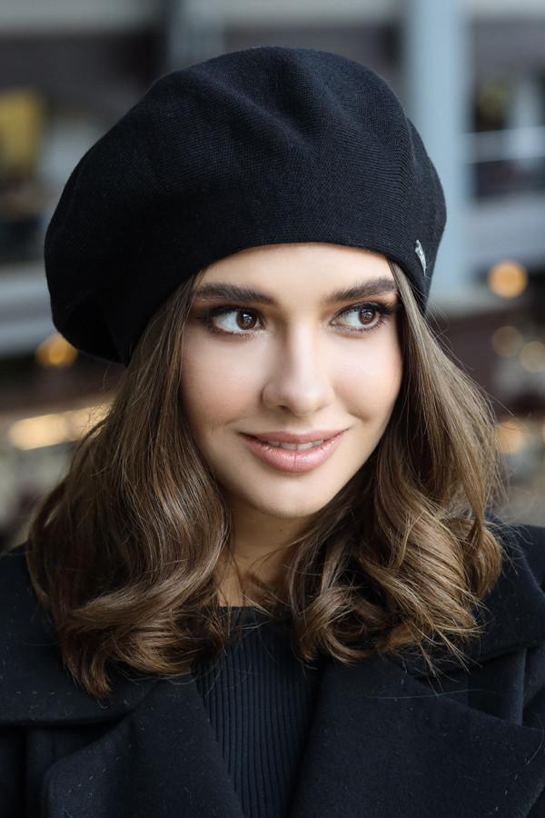Берет одинарный Braxton Виста женская Черный (6070)