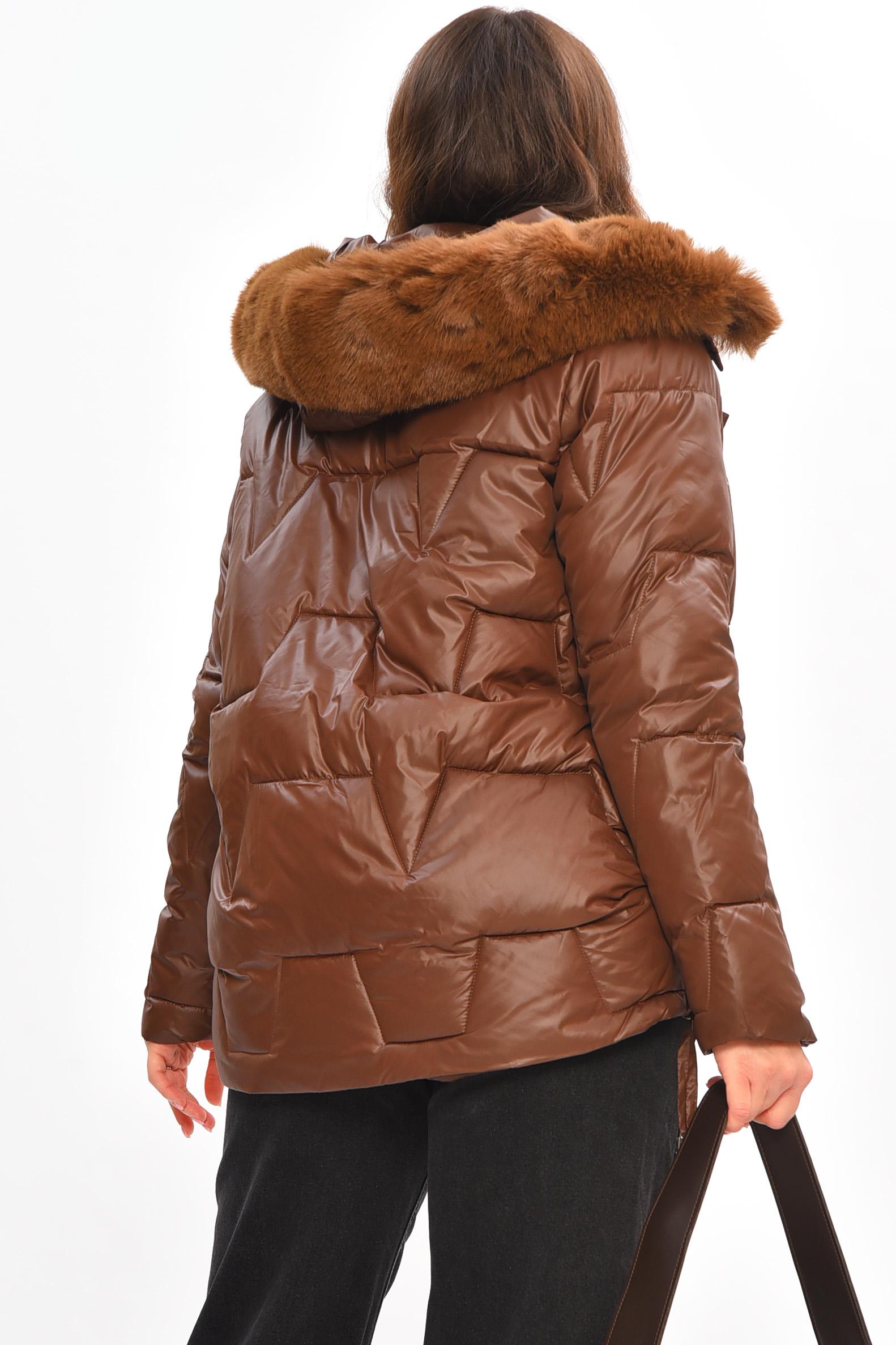 Куртка женская демисезонная XL Шоколад (206968) - фото 3