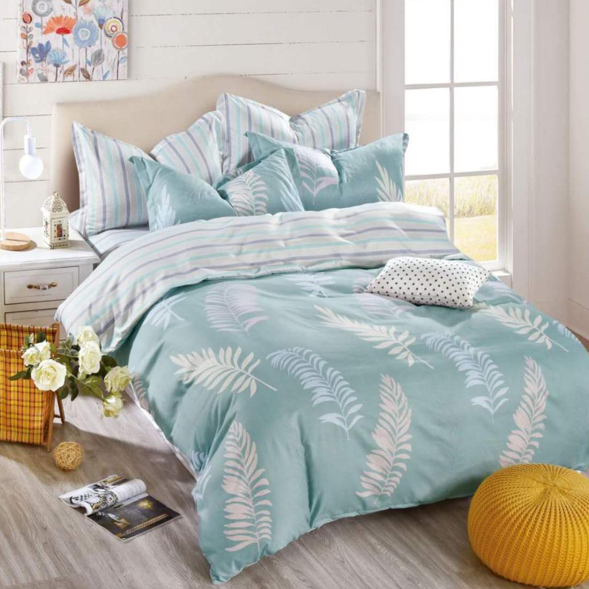 Комплект постільної білизни ZMW Home Textiles Пір'я фланель двоспальний (37435)