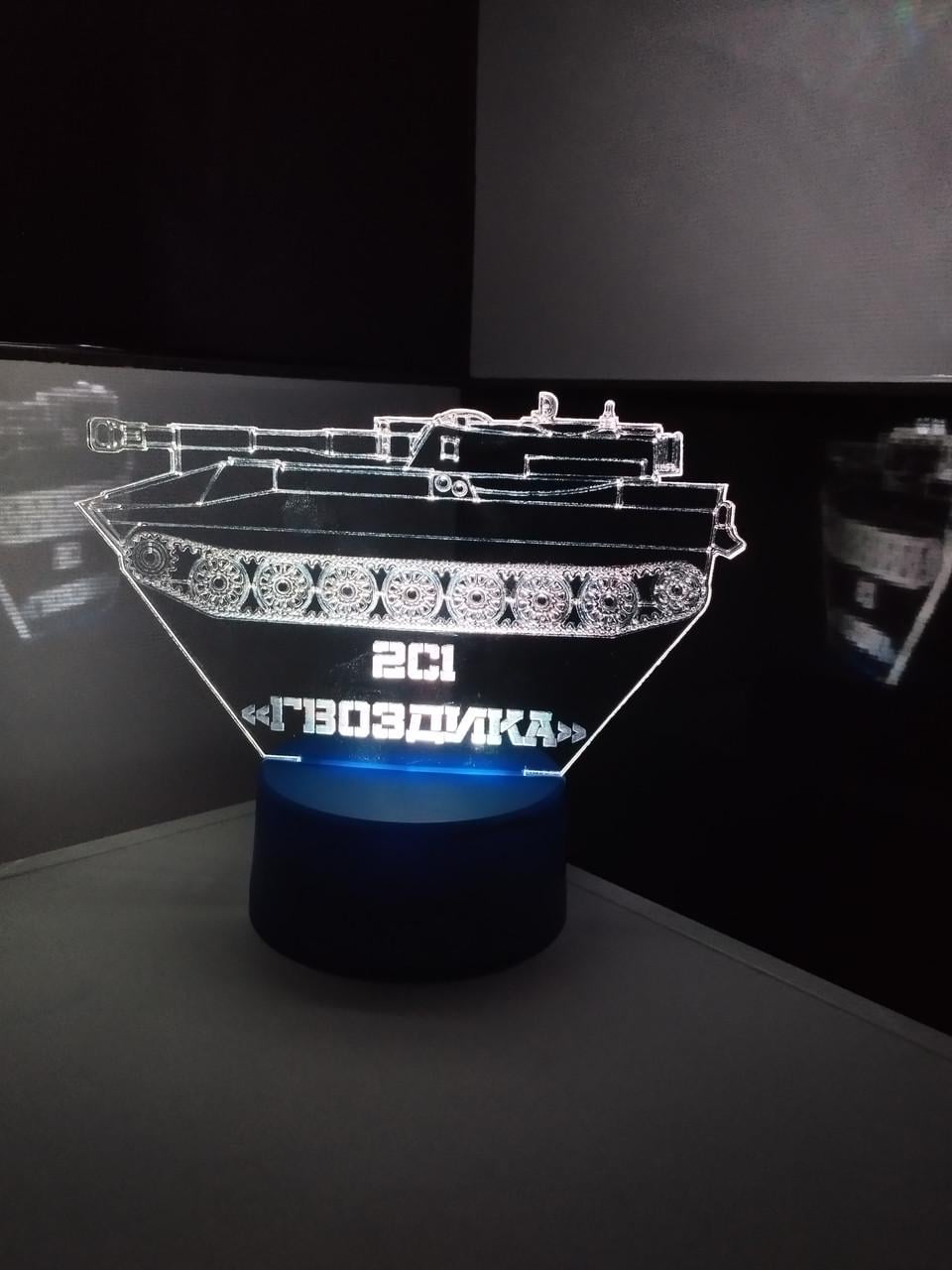 3d-ночник "2С1 Гвоздика" на батарейке (2905034401)