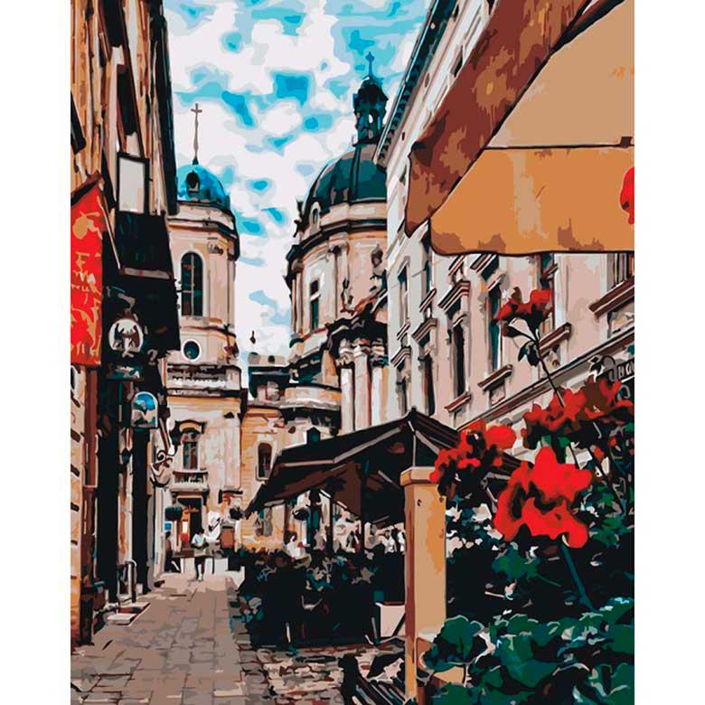 Картина за номерами Ідейка КН3510 Чарівний Львів 40х50 см (L053222)