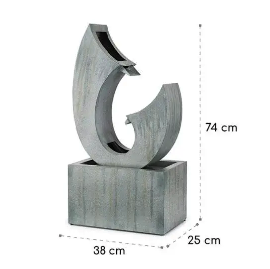 Фонтан садовый KLARSTEIN Blumfeldt Trumpet Flow с LED-подсветкой/тихой циркуляцией воды и энергосберегающим насосом (10033430) - фото 2