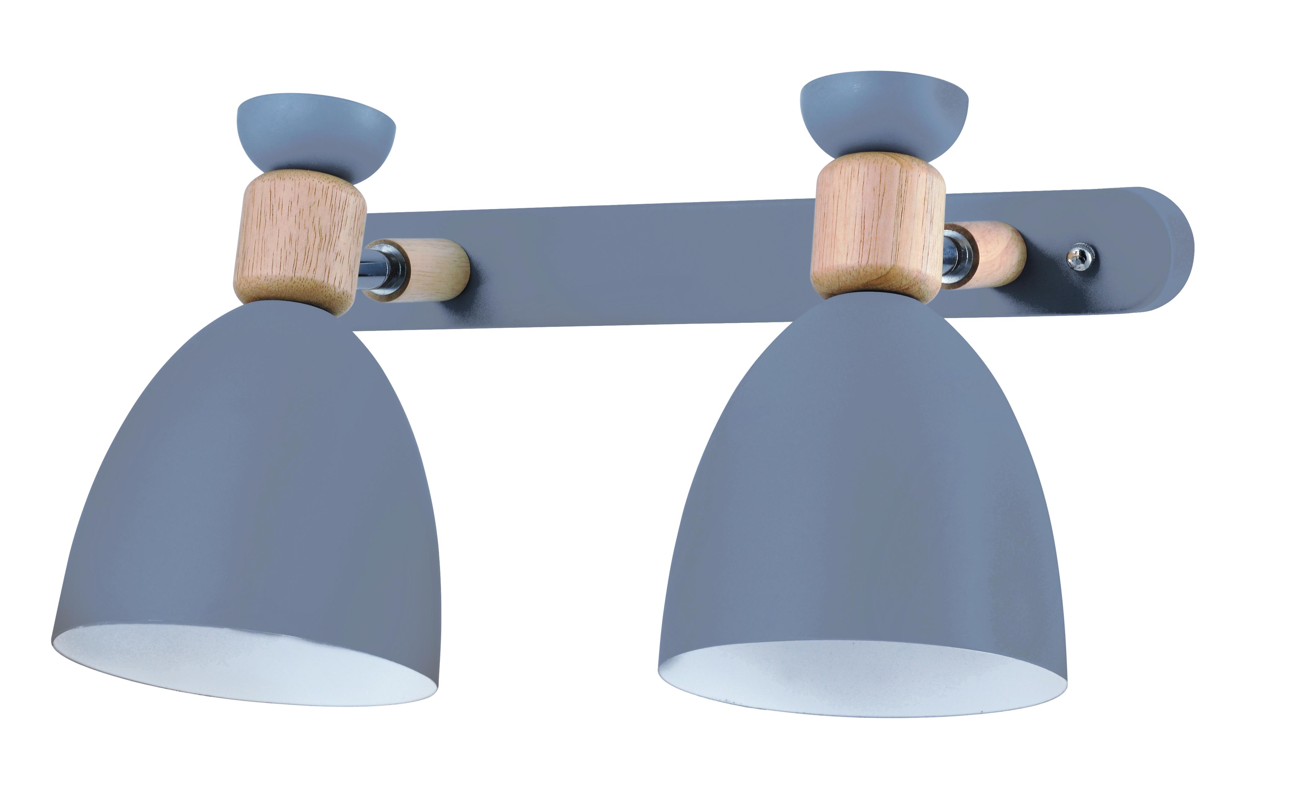 Светильник настенный Lumano двойной DOPPIO 60В Е27 IP20 Серый