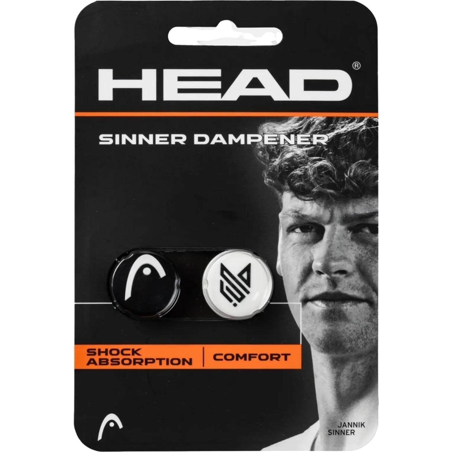 Вибротушители для ракеток Head SINNER DAMPENER 2 шт. Черно-белый (285005)