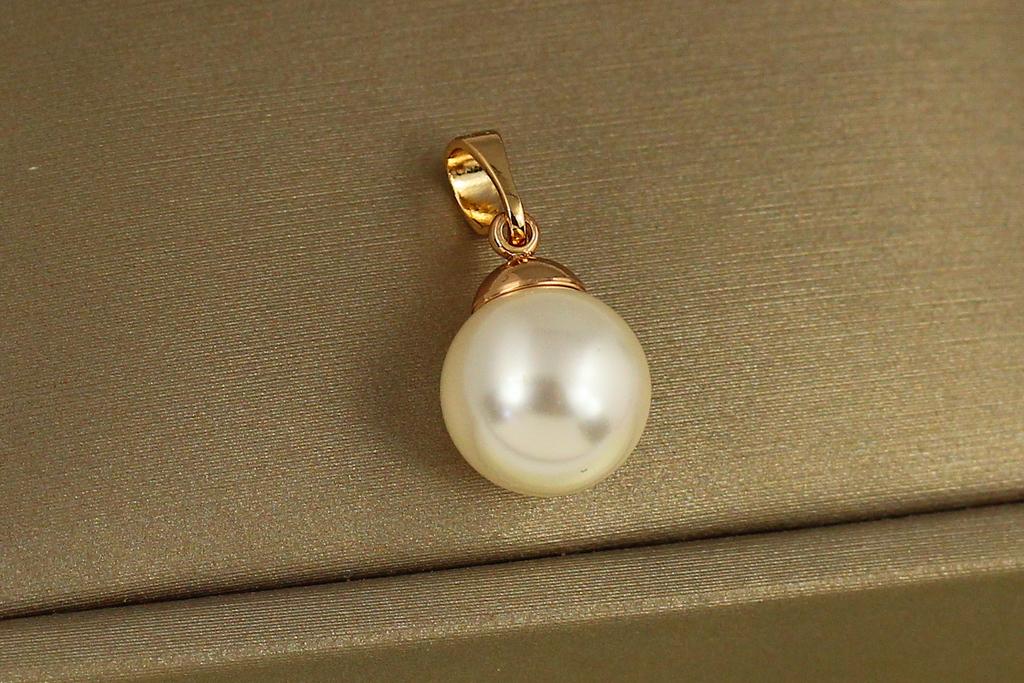 Кулон Xuping Jewelry жемчужина 9 мм Золотистый (34954682)