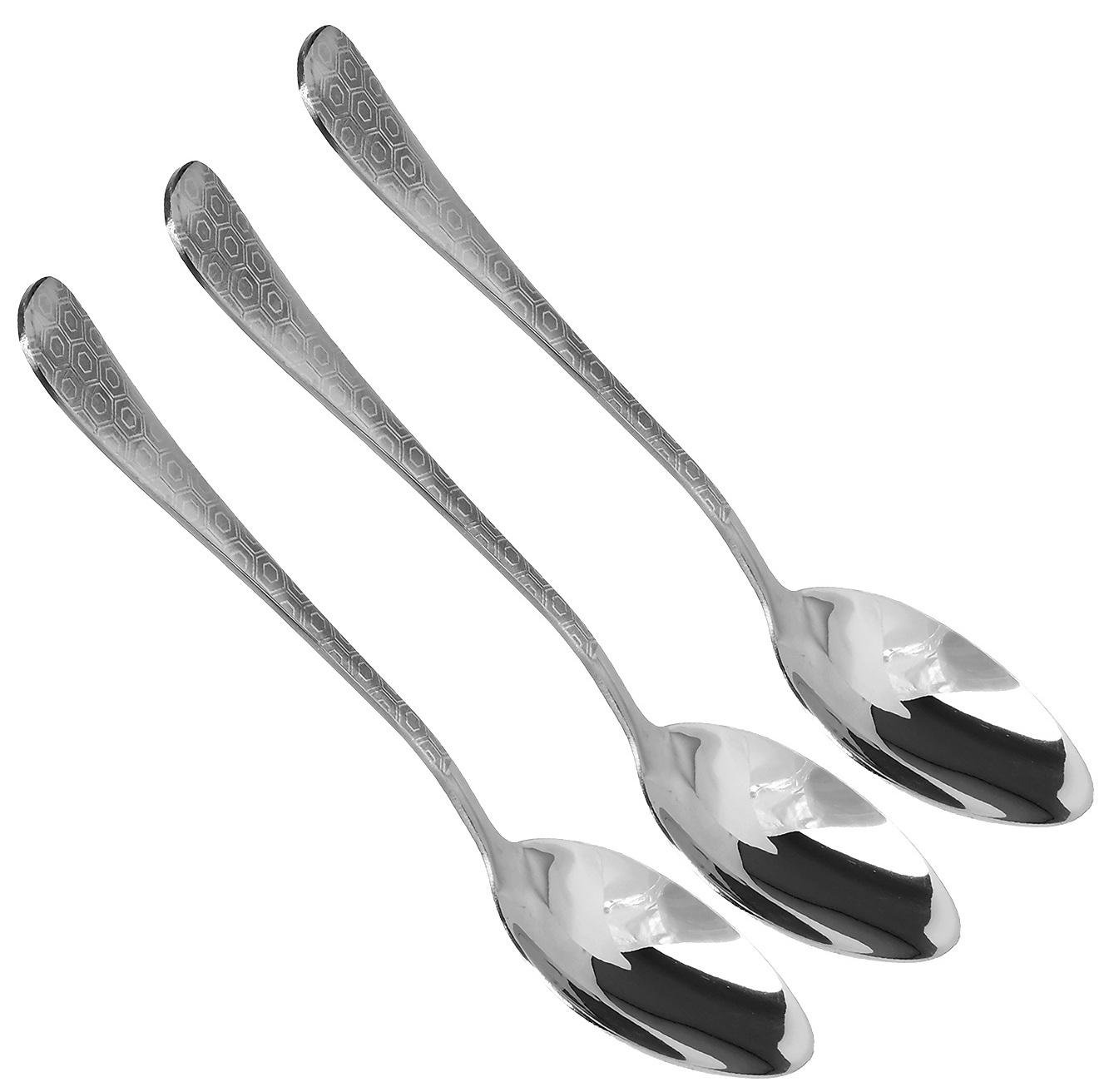 Набор столовых ложек Stenson Favo из нержавеющей стали 3шт. (30455)