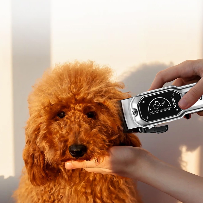 Машинка для стрижки тварин VGR V-201 акумуляторна 10W Grey (tf7463) - фото 3