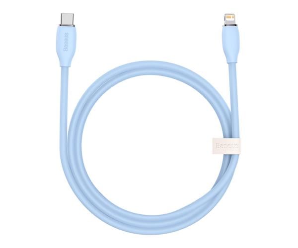 Кабель Data BASEUS Jelly Liquid Silica Gel Fast Charging Type-C-Lightning 20W 1,2 м Синий (CAGD020003)