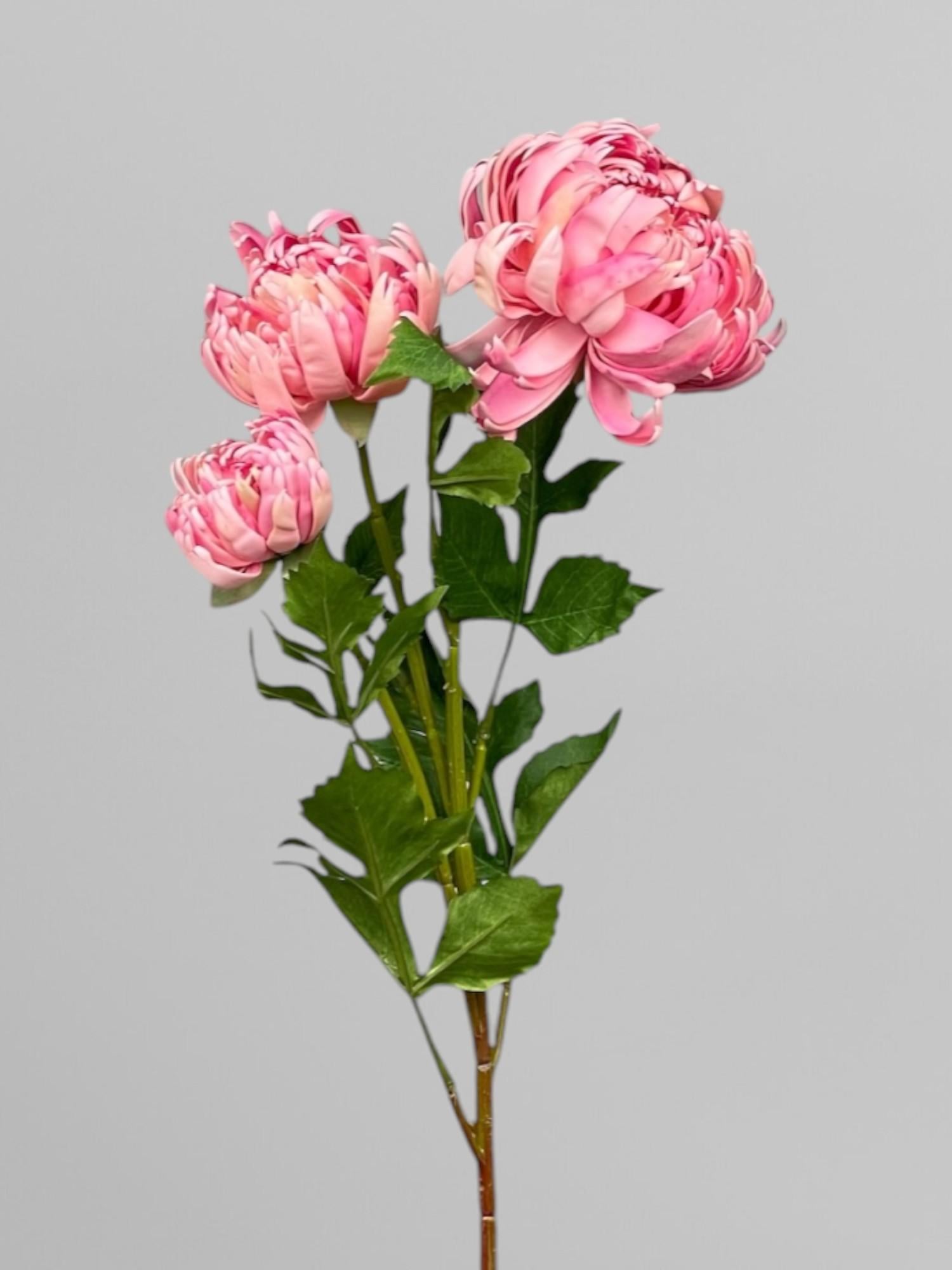 Искусственная Хризантема на стебле 70 см Розовый (К13067)