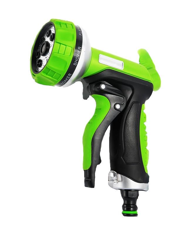 Пістолет для поливу MasterTool WATER CLICK 1/2" 7 режимів з металевим соплом та TPR-покриттям (92-9348)