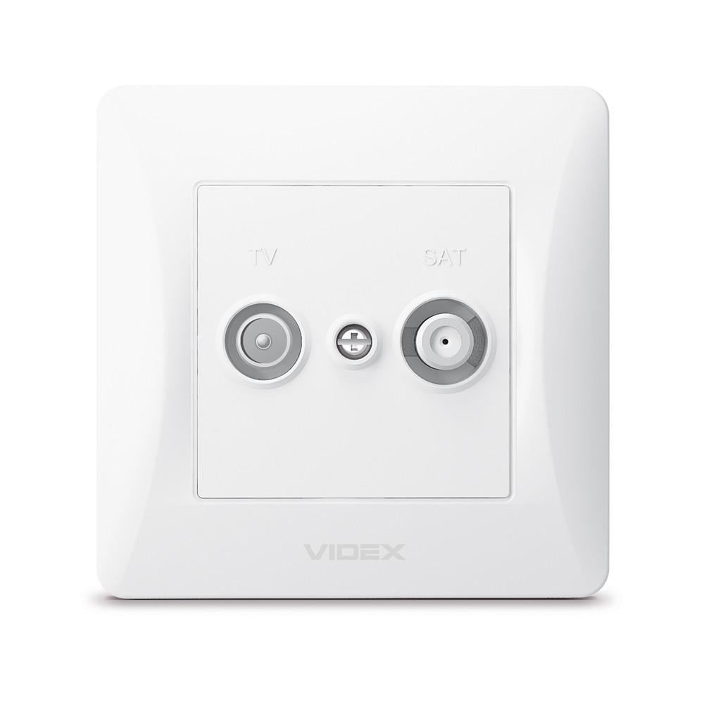 Розетка Videx Binera TV SAT кінцева Білий Розетка Videx Binera TV SAT кінцева Білий