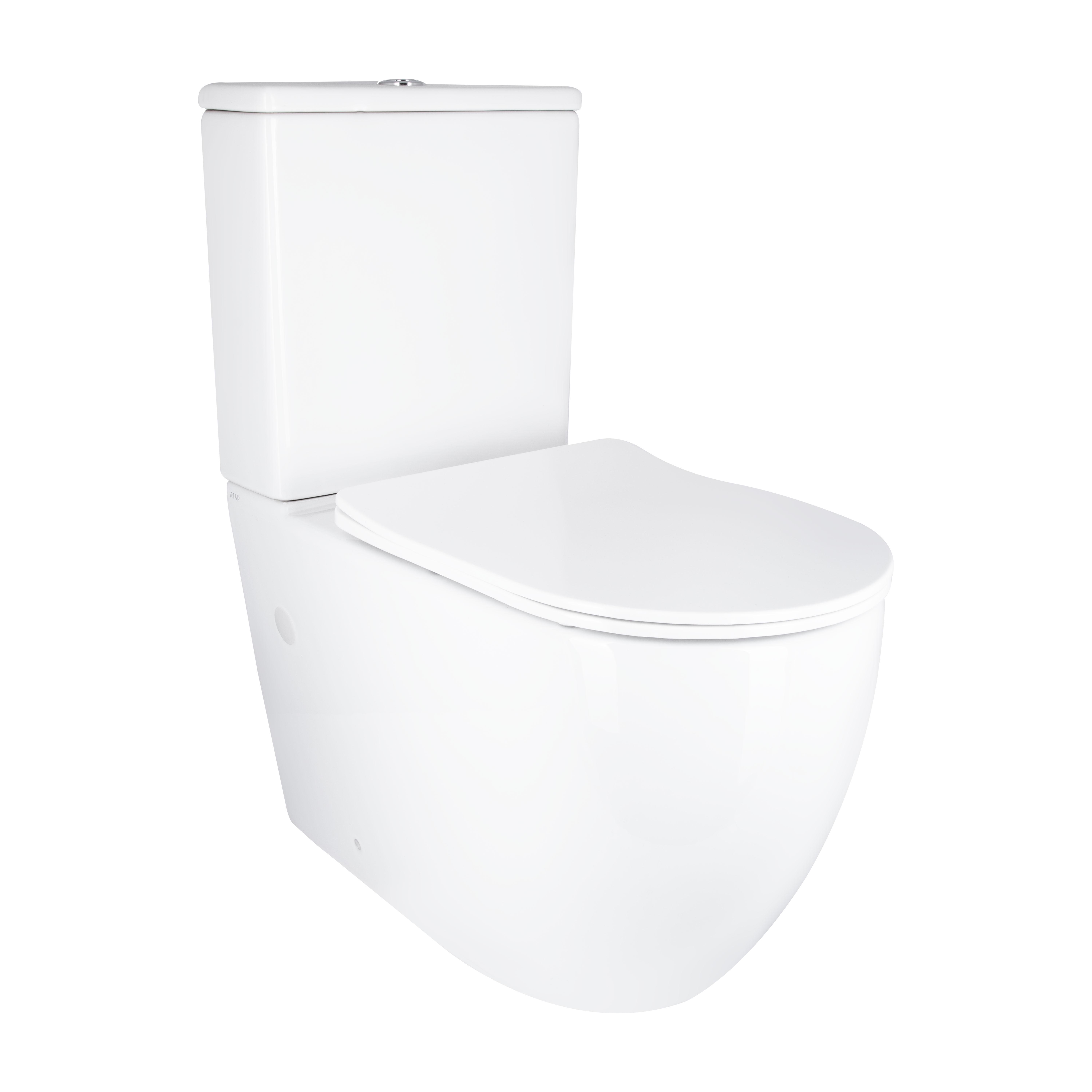 Унітаз підлоговий Qtap Grand Ultra Quiet QT26228301W безобідковий з сидінням Soft-close White (SD00052620)