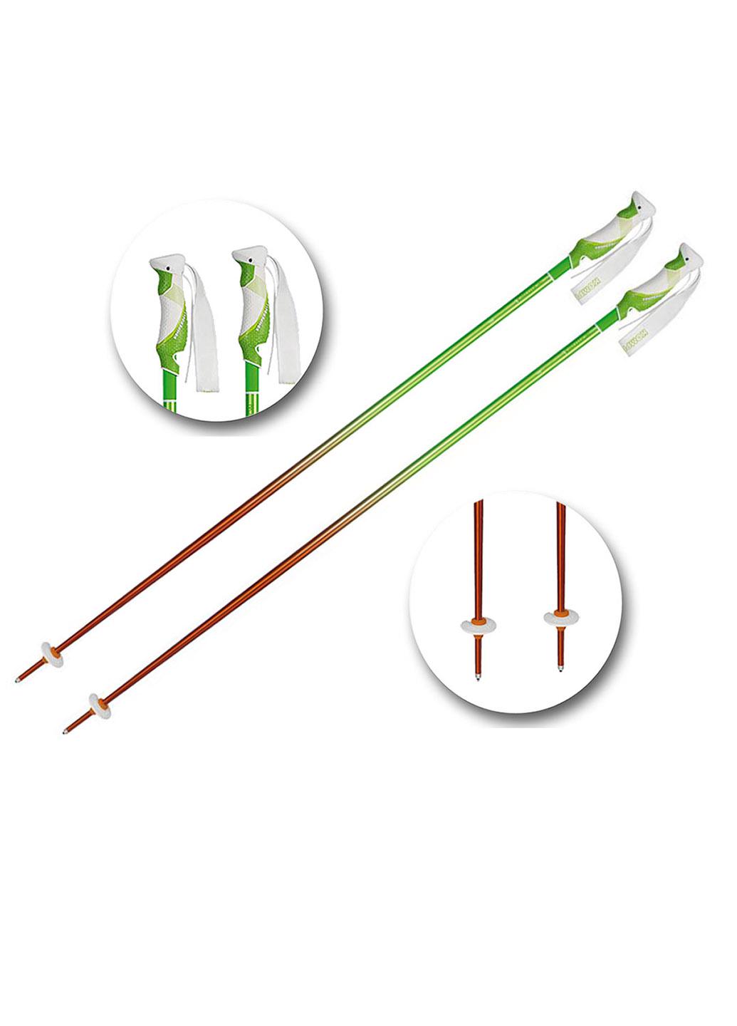 Палки горнолыжные KOMPERDELL Rebellution 2 Ski Poles 120 см 18 мм Green/Orange (1329201-48-120) - фото 2