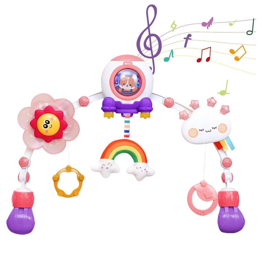 Дуга музыкальная для кроватки с игрушками для малышей (2764507291)