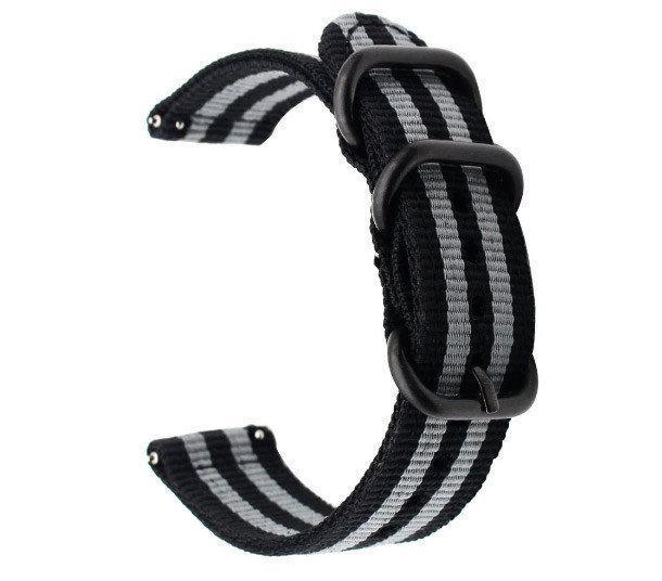 Нейлоновый ремешок Primo Traveller для часов Xiaomi Amazfit GTR 47 мм Black/Grey (1059933428)
