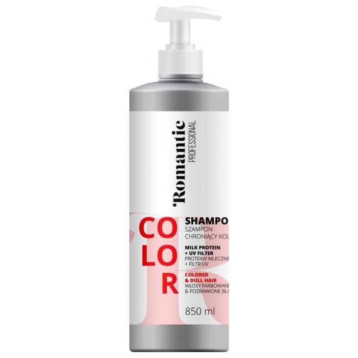 Шампунь для фарбованого волосся Romantic Professional Color з молочними протеїнами 850 мл