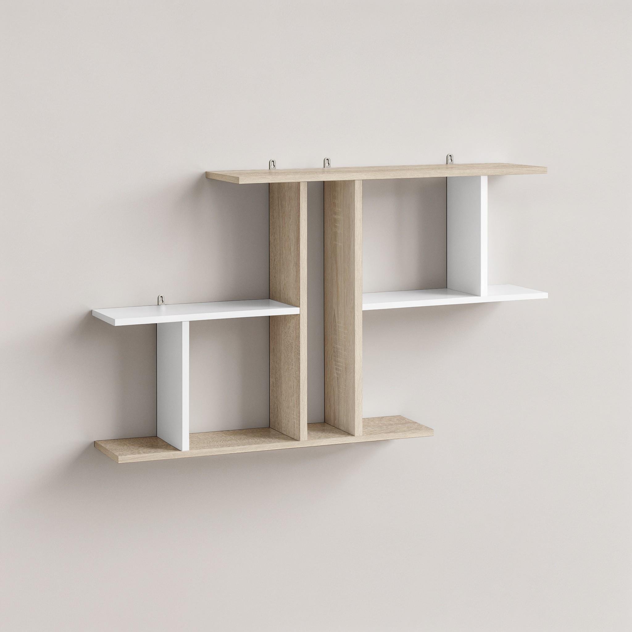 Полиця навісна FT-8 1048х180х600 мм Дуб Сонома/Білий - фото 2