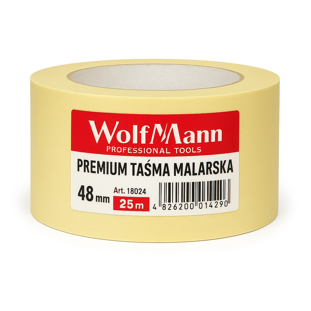 Малярна стрічка WoffMann PREMIUM TASMA MALARSKA 48 мм х 25 м