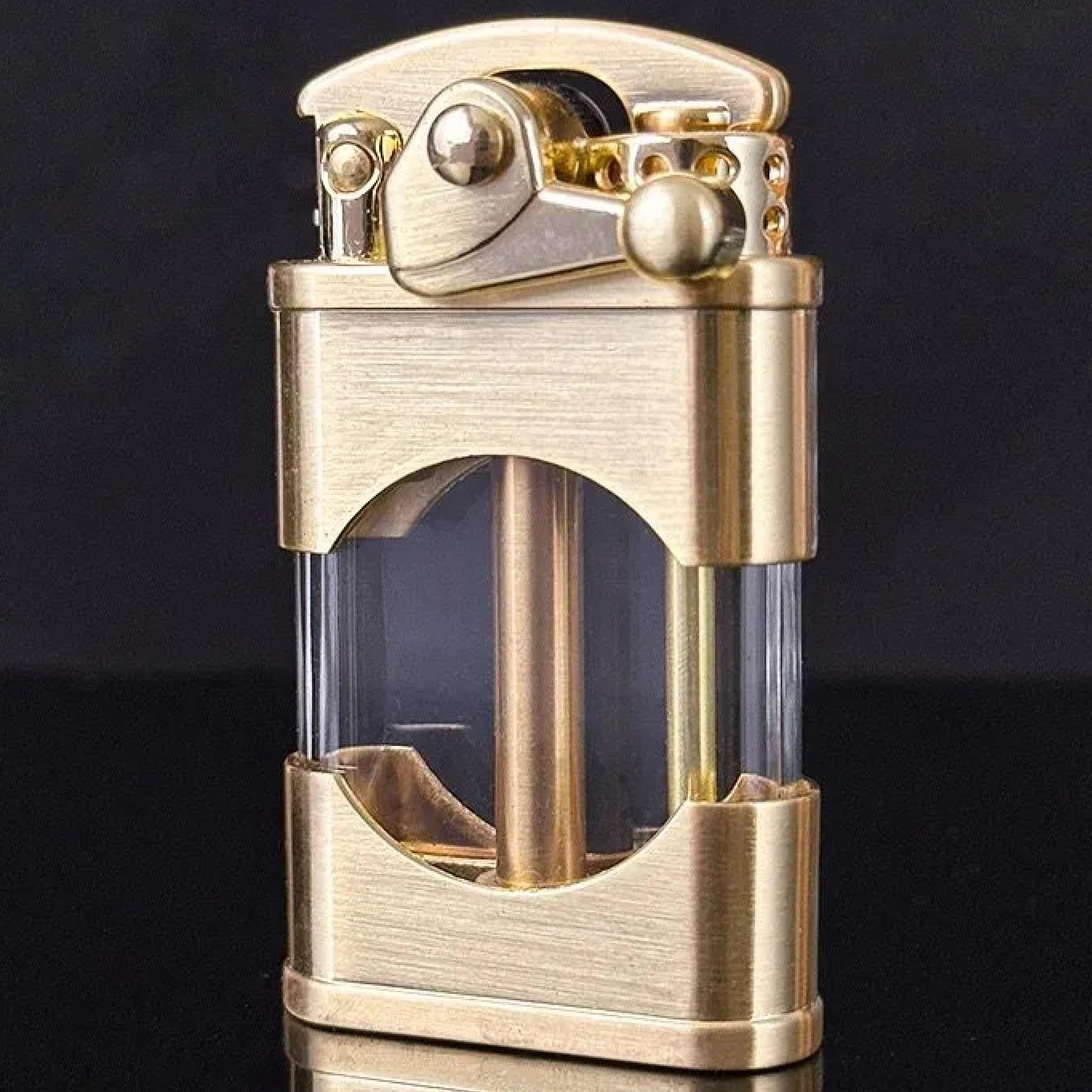 Запальничка бензинова Zorro Steam Punk Round Z660 Gold (BS-Z660Gold)