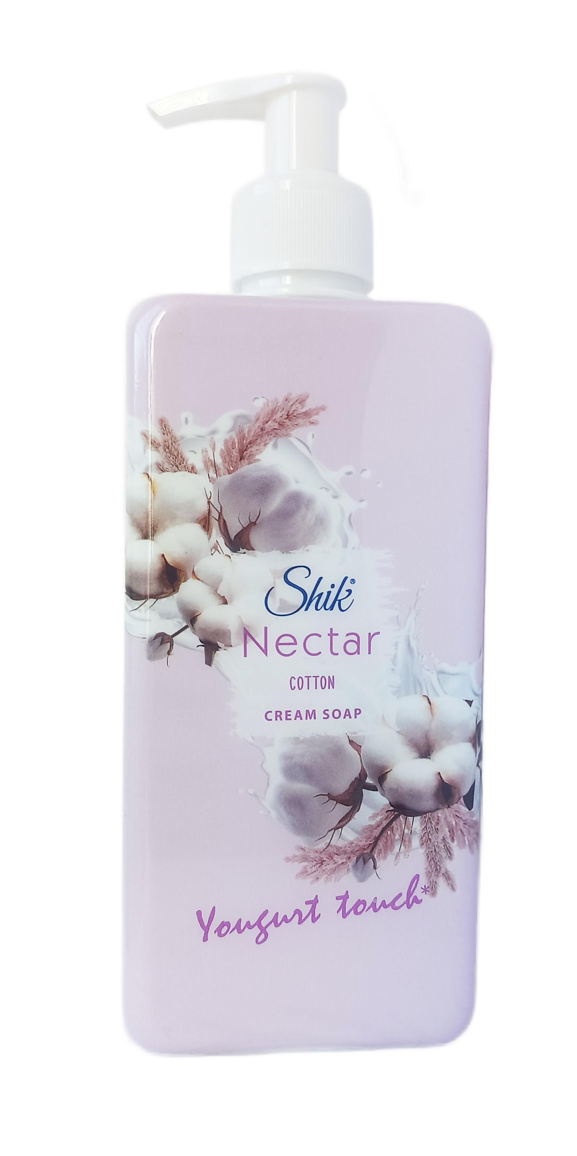 Крем-мыло жидкое Shik Nectar Хлопок 450 г (129711)