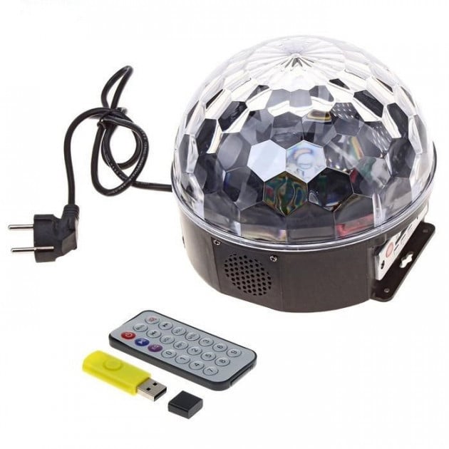 Диско шар светомузыка Led Magic Ball с Bluetooth и MP3 (240)