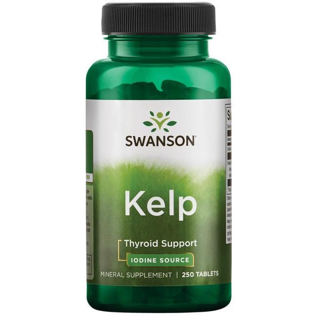 Ламинария Swanson Kelp Iodine Source 225 mcg 250 Tabs - фото 1 Ламинария Swanson Kelp Iodine Source 225 mcg 250 Tabs - фото 1