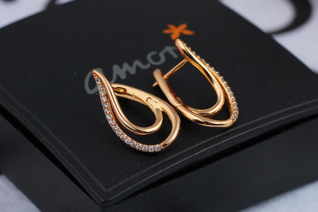 Серьги Xuping Jewelry дужка 2,2 см Золотистый