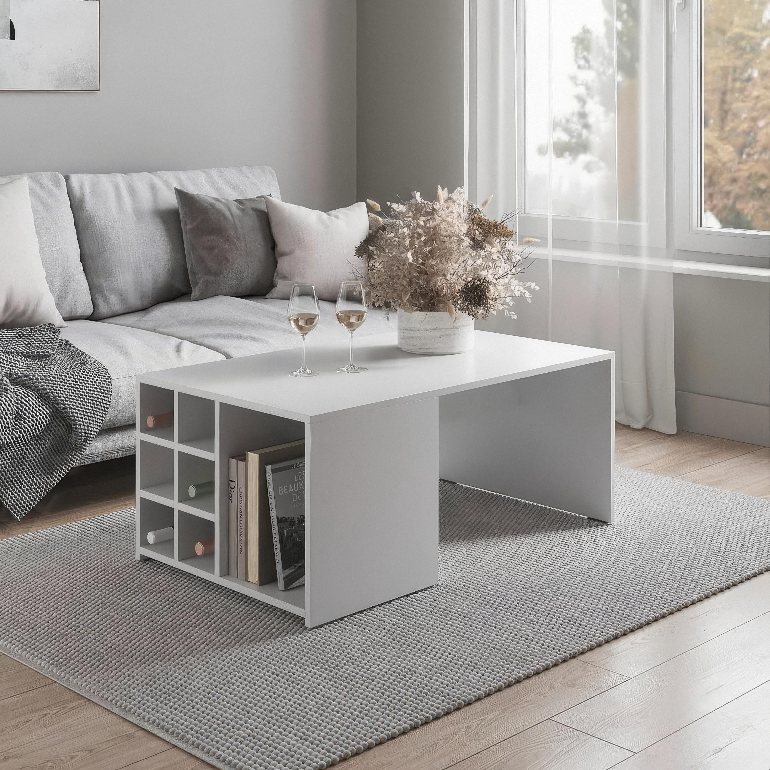 Журнальный стол A-121 1000х590х422 мм Белый - фото 1 Журнальный стол A-121 1000х590х422 мм Белый - фото 1