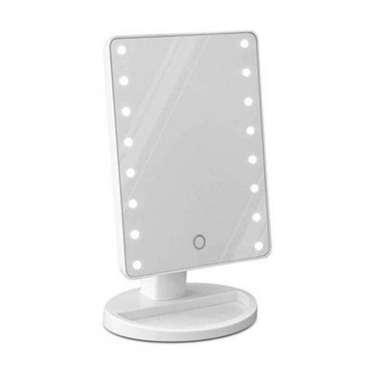 Настольное зеркало с подсветкой MHZ 16 LED Mirror, белый (009409)