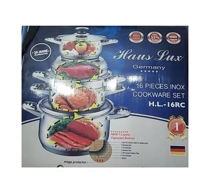 Набор кастрюль с крышками Haus Lux HL-16RC 16 пр. (1878095163) - фото 7