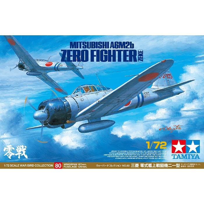 Збірна модель Tamiya літак 1:72 A6M2b Zero Zeke (60780-000)