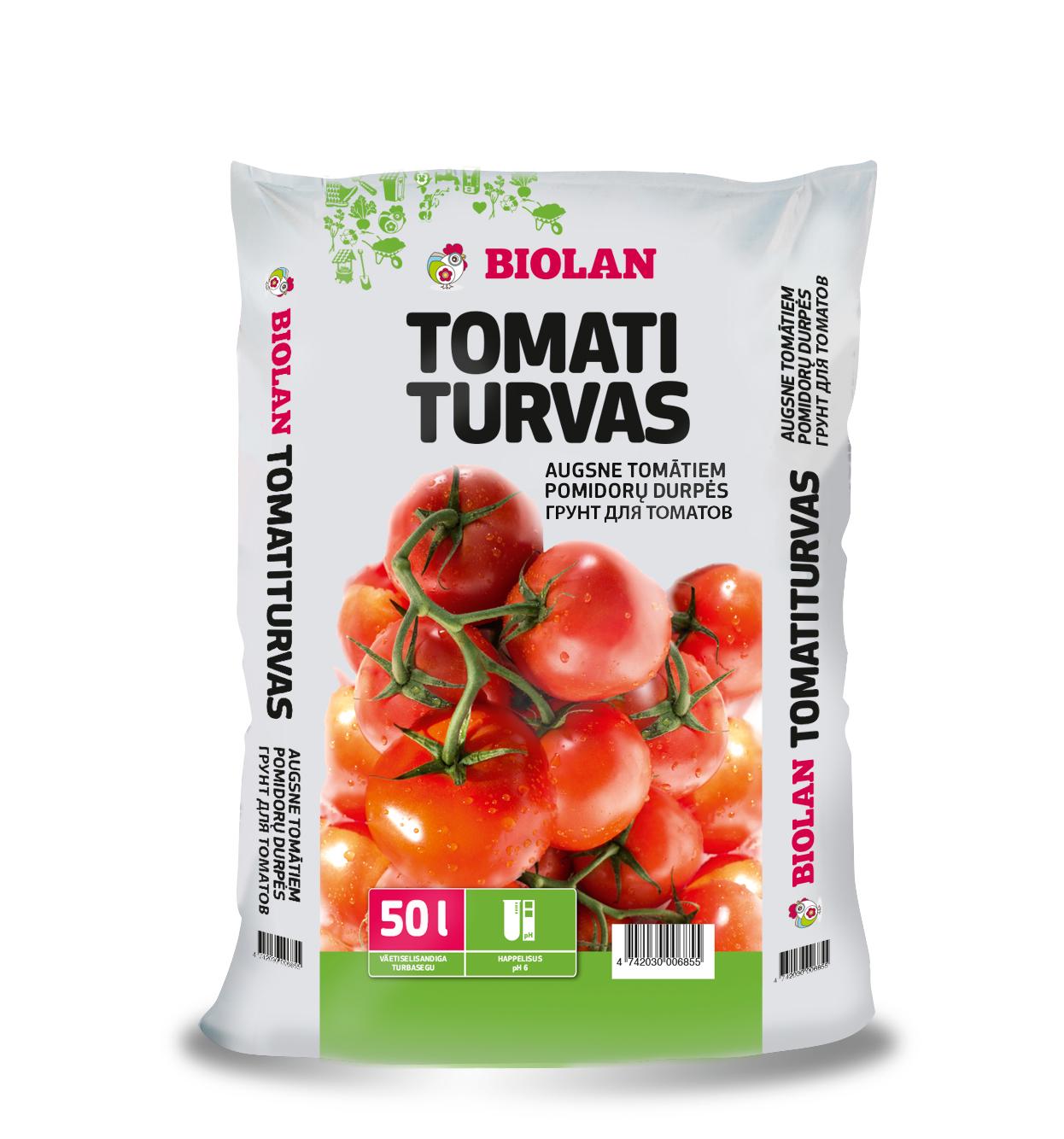 Субстрат для томатов BIOLAN Tomato substrates 50 л