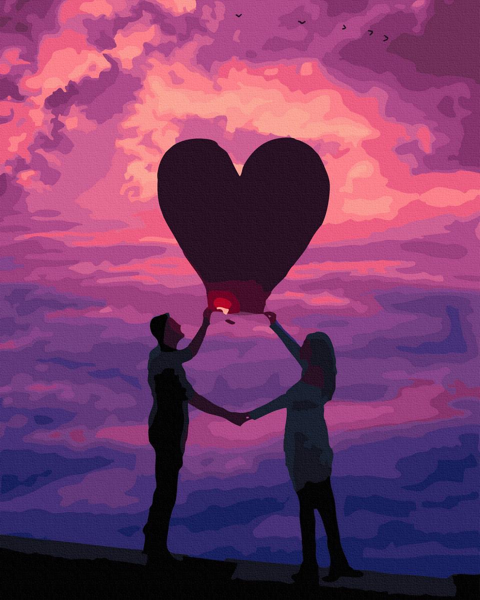 Картина по номерам Любовь и страсть на закате 40х50 (GX44616)