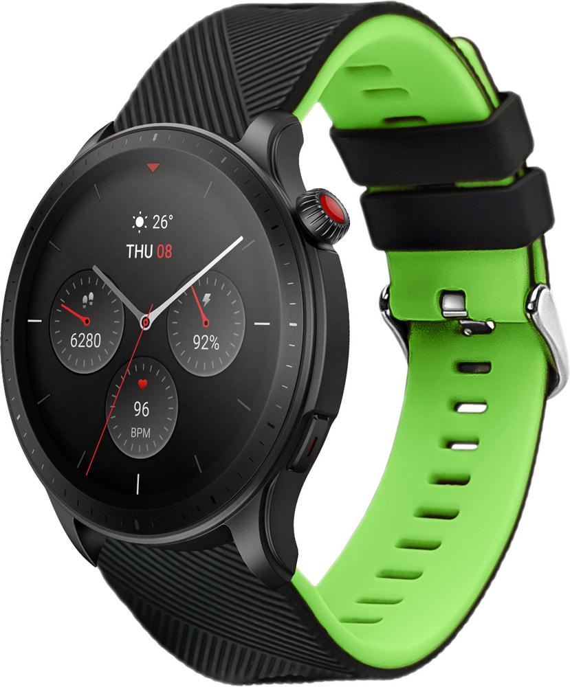 Ремешок Luminic для Amazfit GTR 4 22 мм Black Green (31097-4A)
