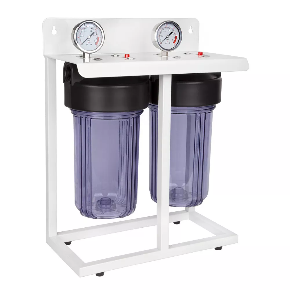 Магистральная система фильтрации воды ITAL Big Blue 10" 2 колбы подключения 1" (2FH10BB-CL)