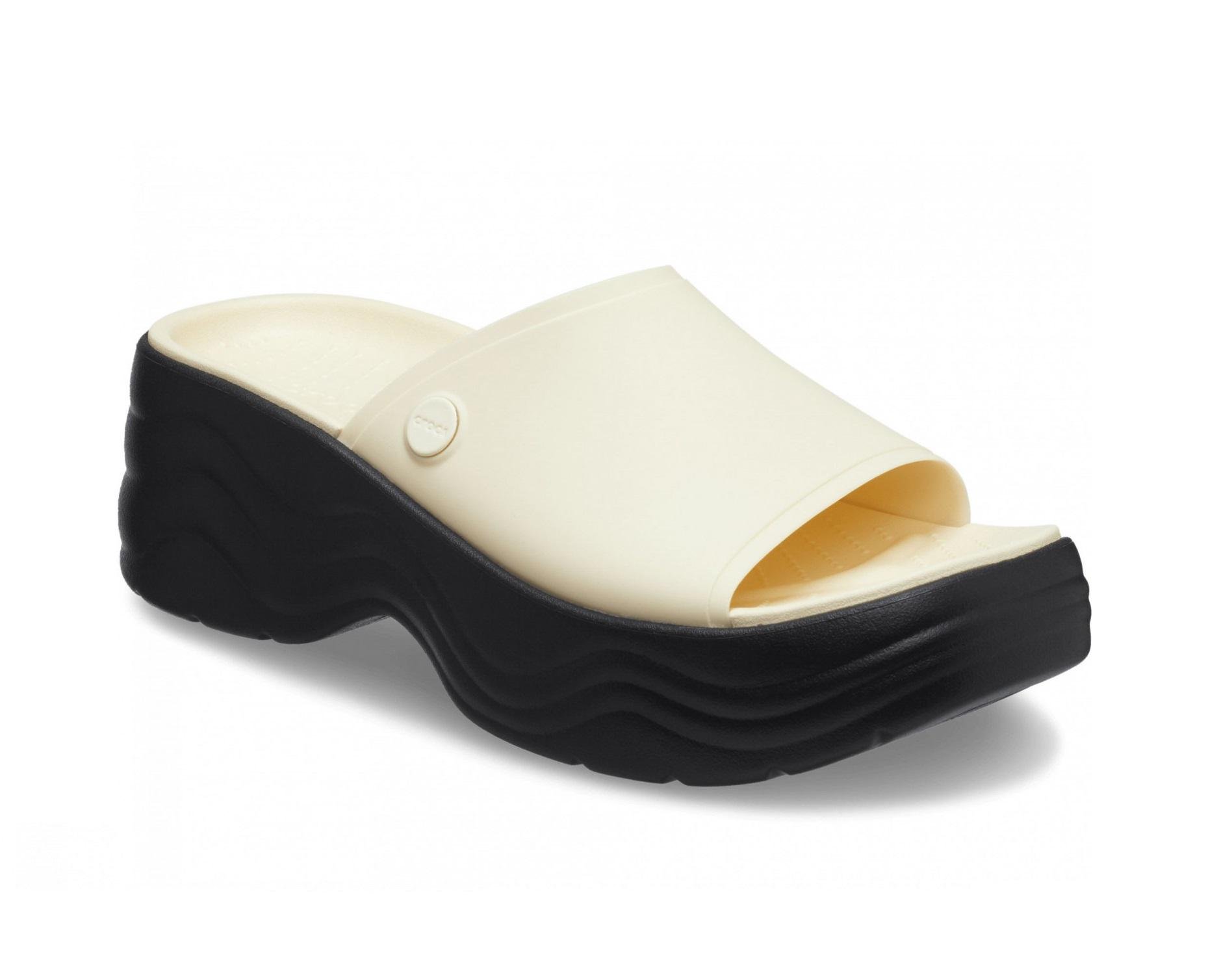 Шльопанці Crocs Skyline Slide M4W6 р. 36/23 см Vanilla Black (208182) - фото 2