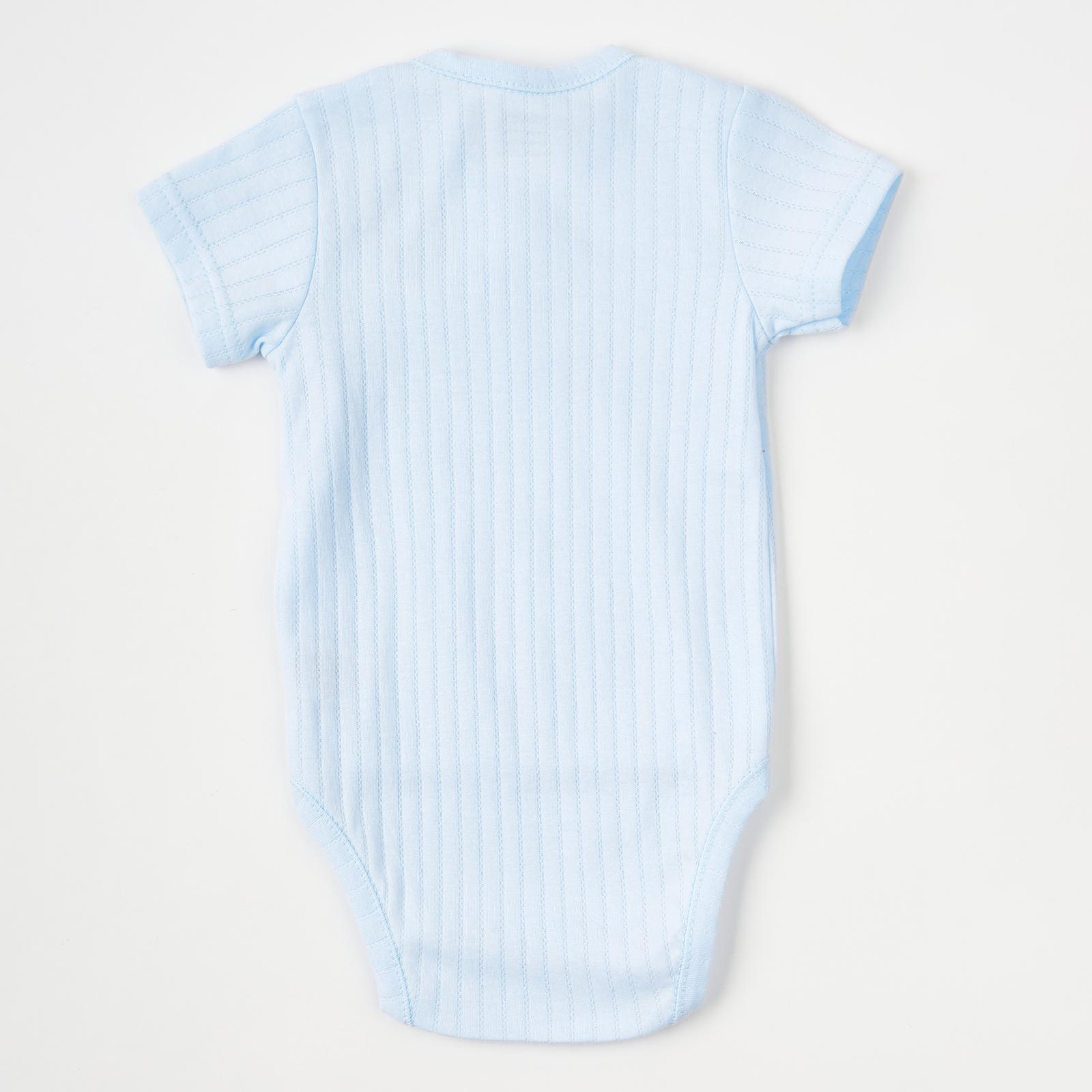 Боди с коротким рукавом Ажур 50 см Голубой - фото 2 Боди с коротким рукавом Ажур 50 см Голубой - фото 2