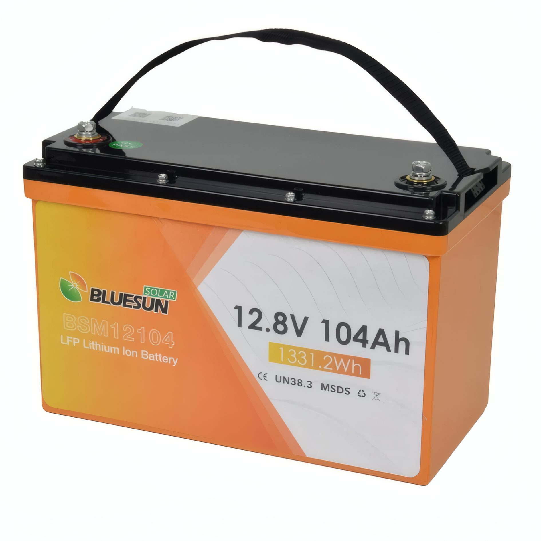 Аккумулятор LiFePO4 Bluesun Solar BSM12104 12,8 В 104 А·час 13,3 кВт·час 100 А RS485/CAN 331×171×217 мм 11,5 кг (36942592)