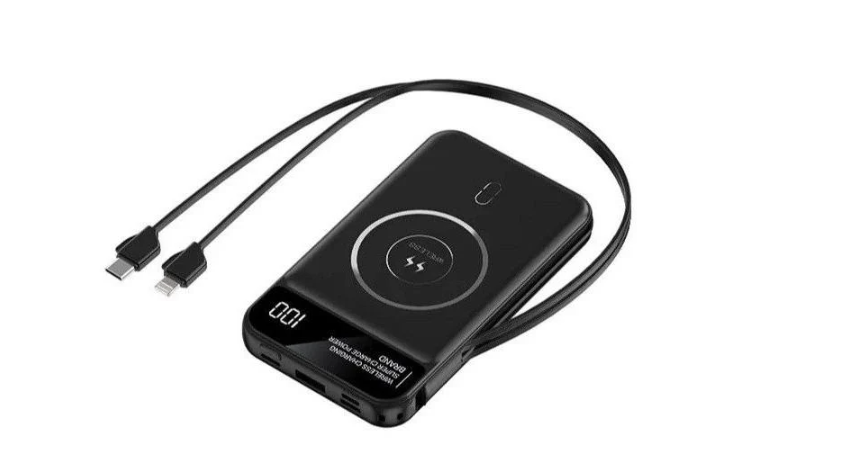 Повербанк LINKAGE LKP-23 10000 mAh Type-C/Lightning/беспроводная зарядка (3874)