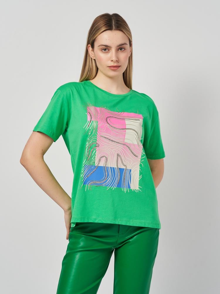 Футболка Olivia 2378x40 женская S\M Зеленый (188693)